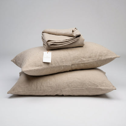 European Linen Flat Sheet set