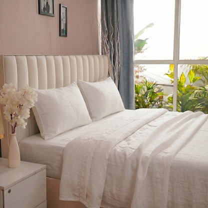 European Linen Flat Sheet set