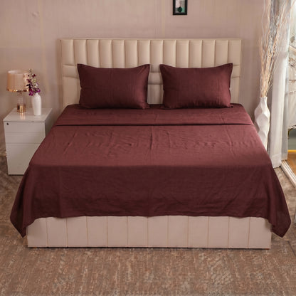 European Linen Flat Sheet set
