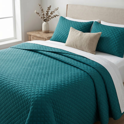 Cotton Diamond Quilt set