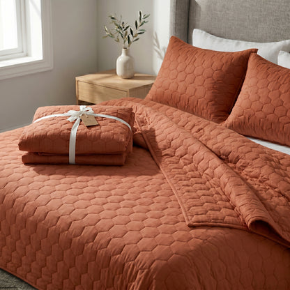 Cotton Honey comb Quilt
