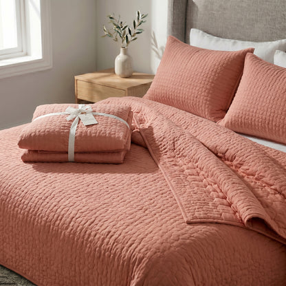 Cotton Pebble Quilt set