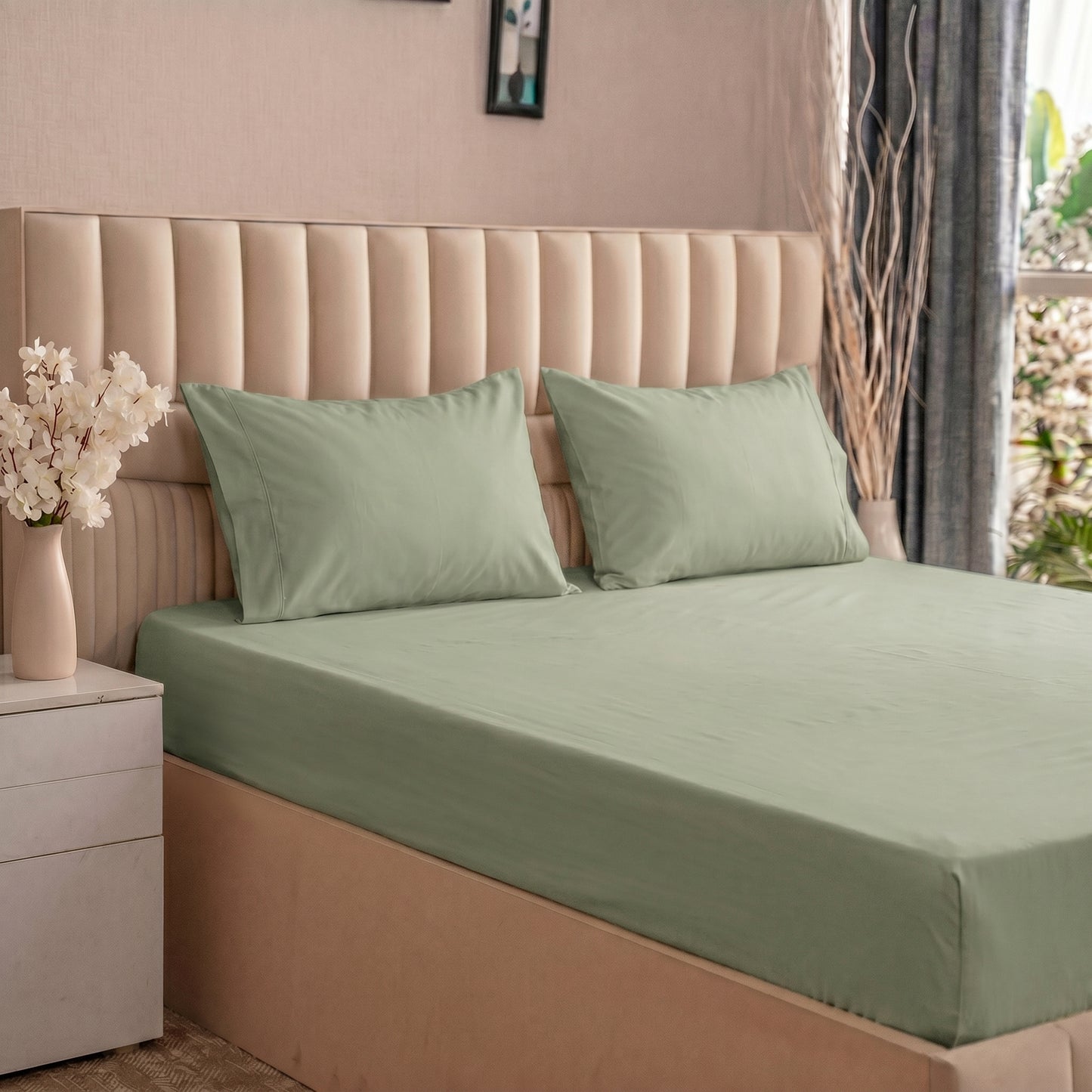 Organic Percale Fitted Sheet set