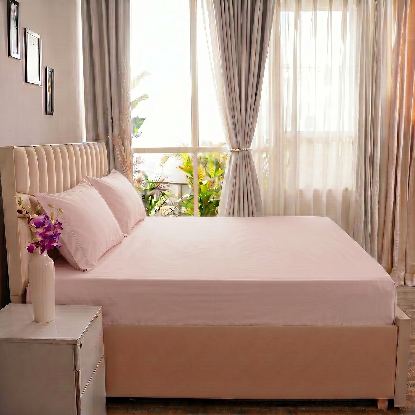 Organic Percale Fitted Sheet set
