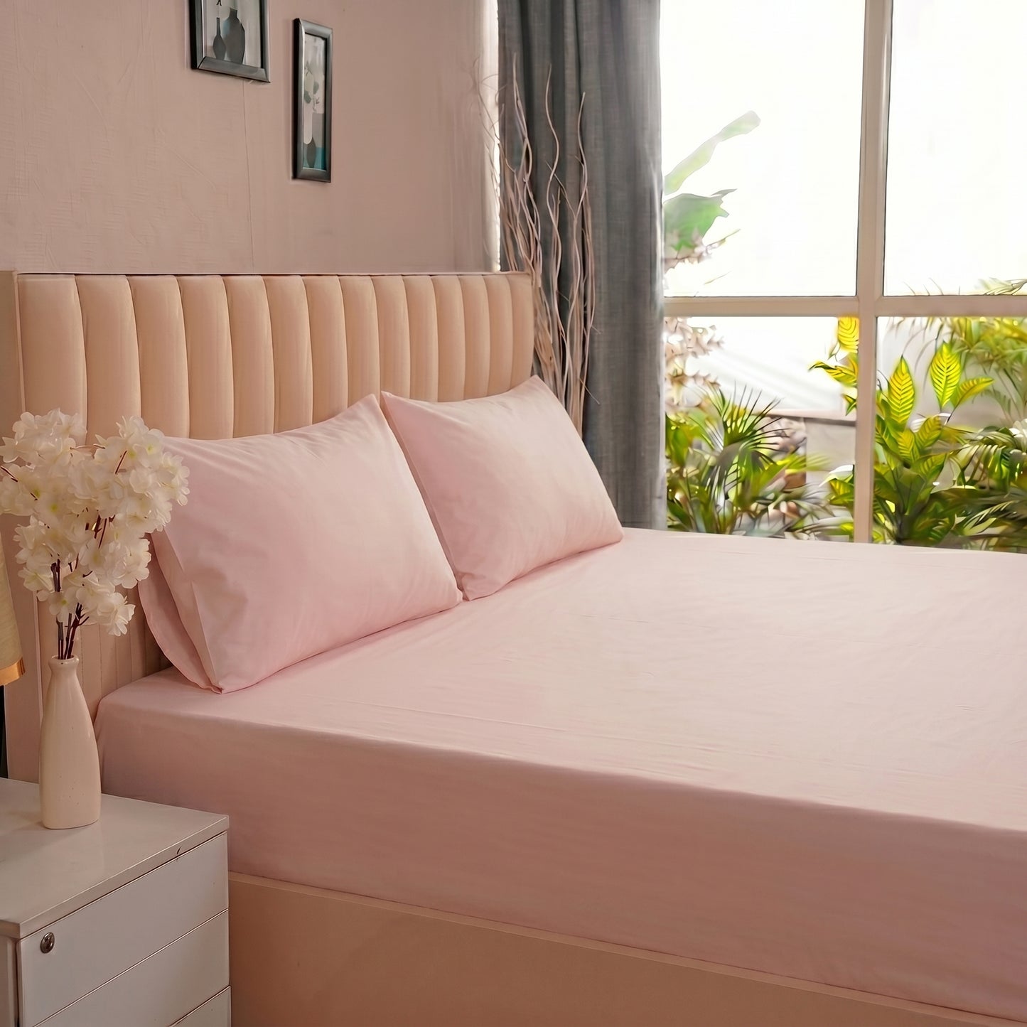 Organic Percale Fitted Sheet set