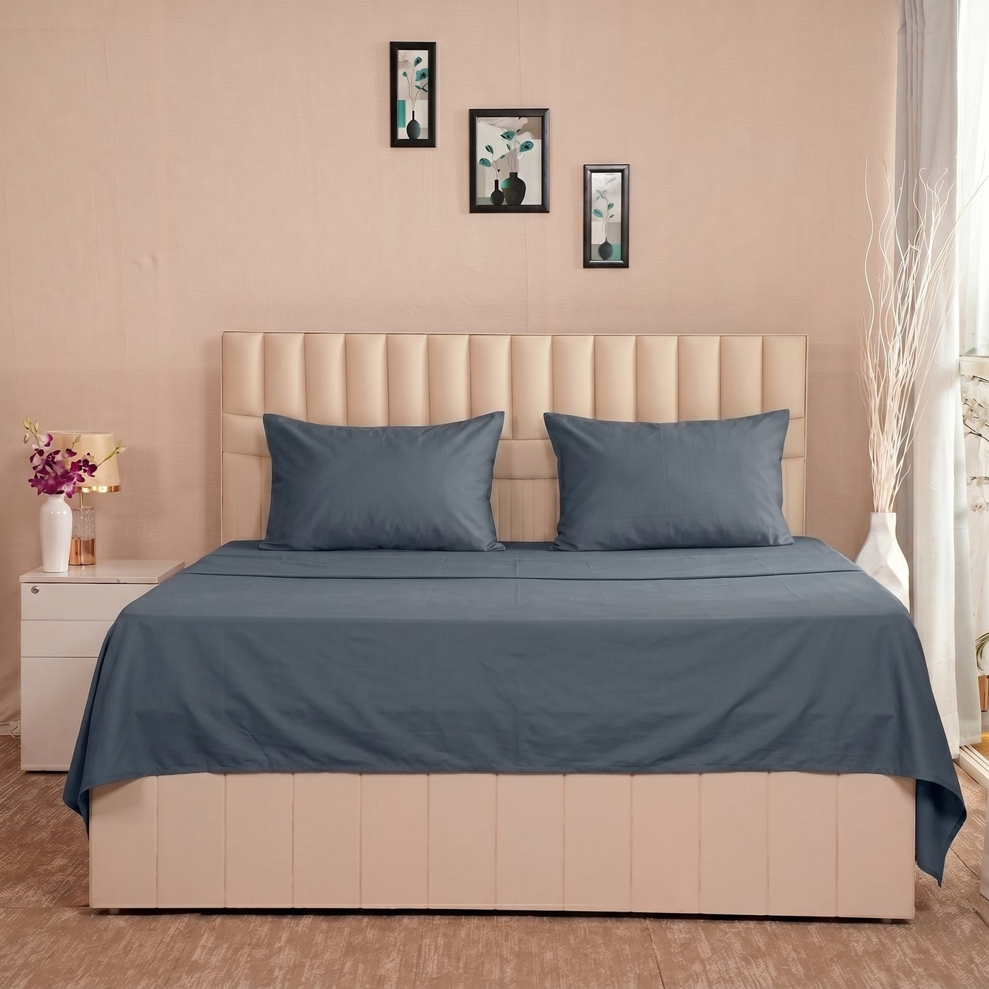 Organic Percale Flat Sheet set