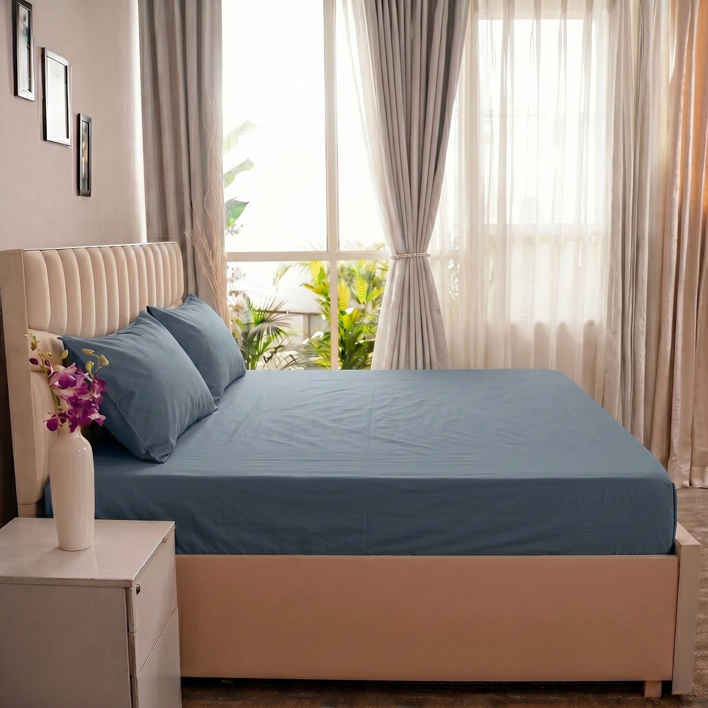 Organic Percale Flat Sheet set
