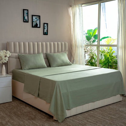 Organic Sateen Flat Sheet set