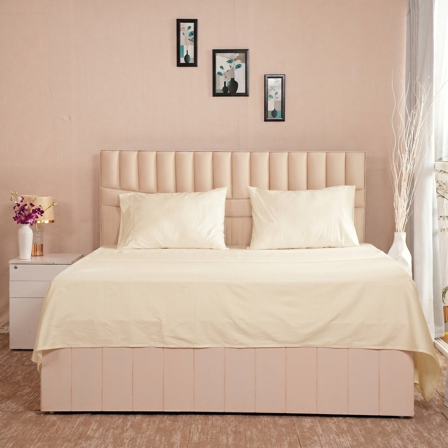 Organic Percale Flat Sheet set