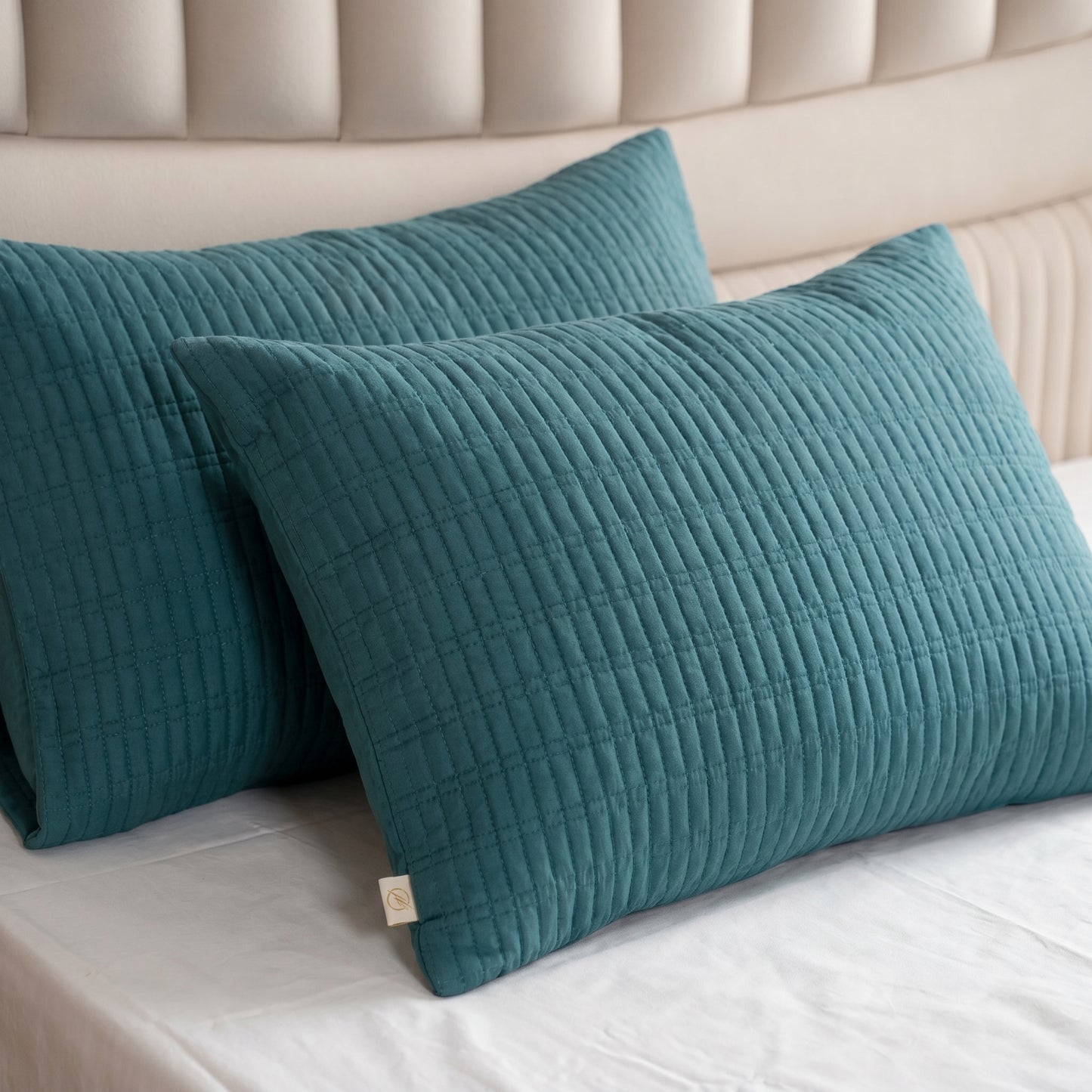 Cotton Brick Quilted Shams