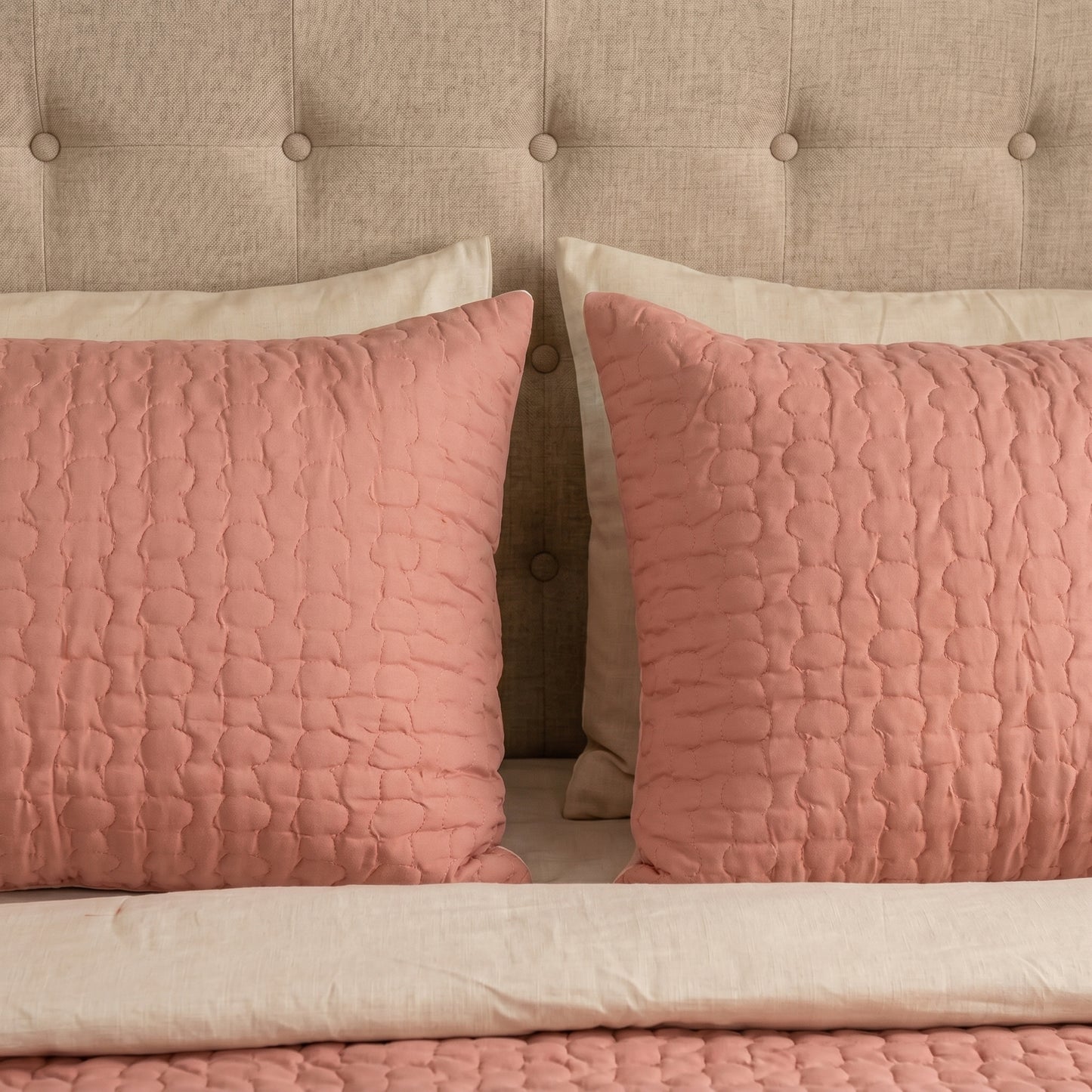 Cotton Pebble Quilted Shams