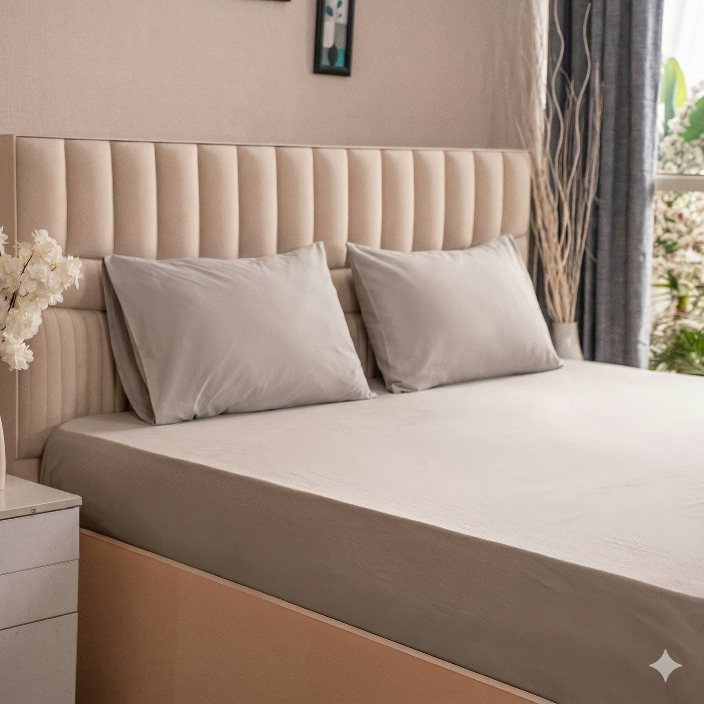 Organic Percale Fitted Sheet set