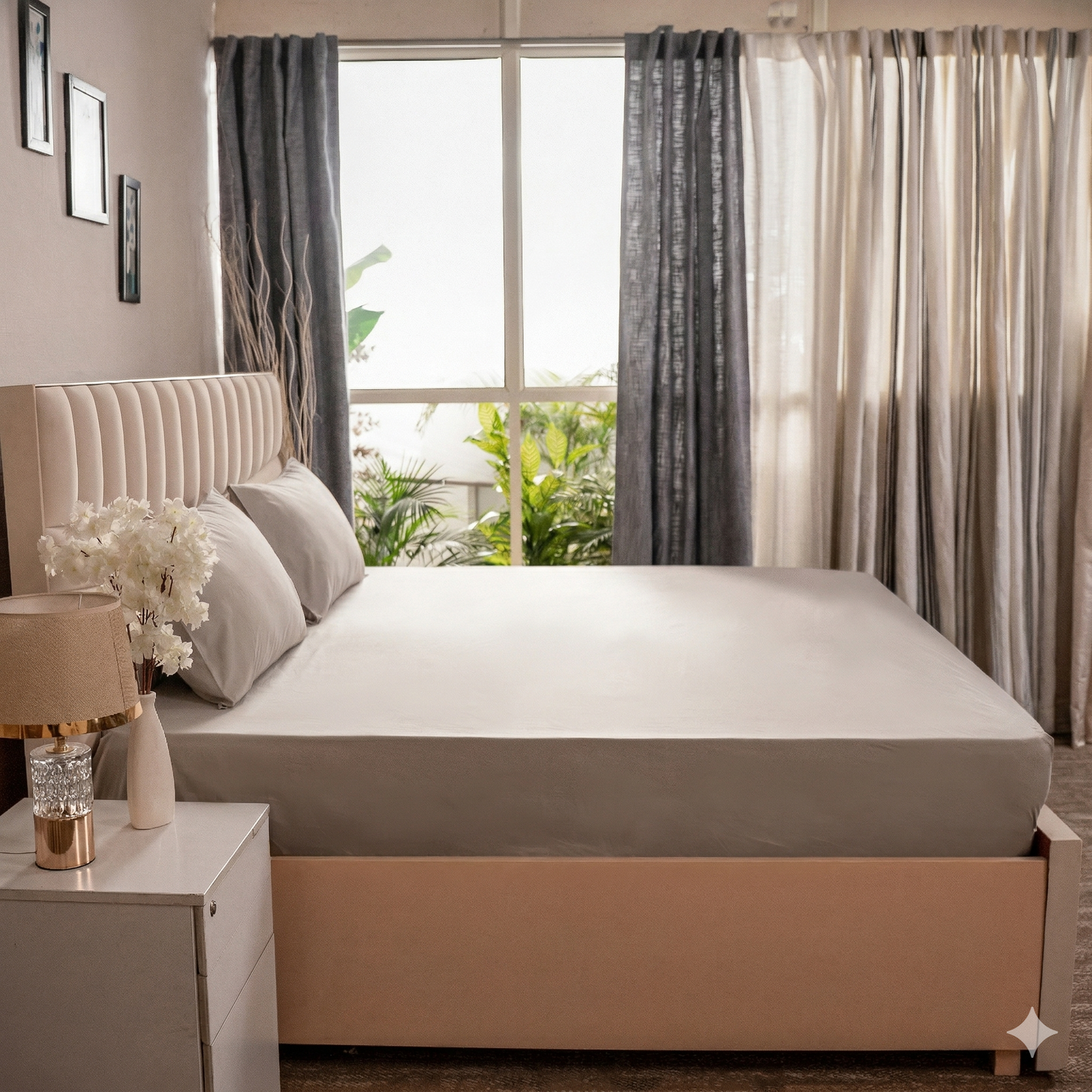 Organic Percale Fitted Sheet set