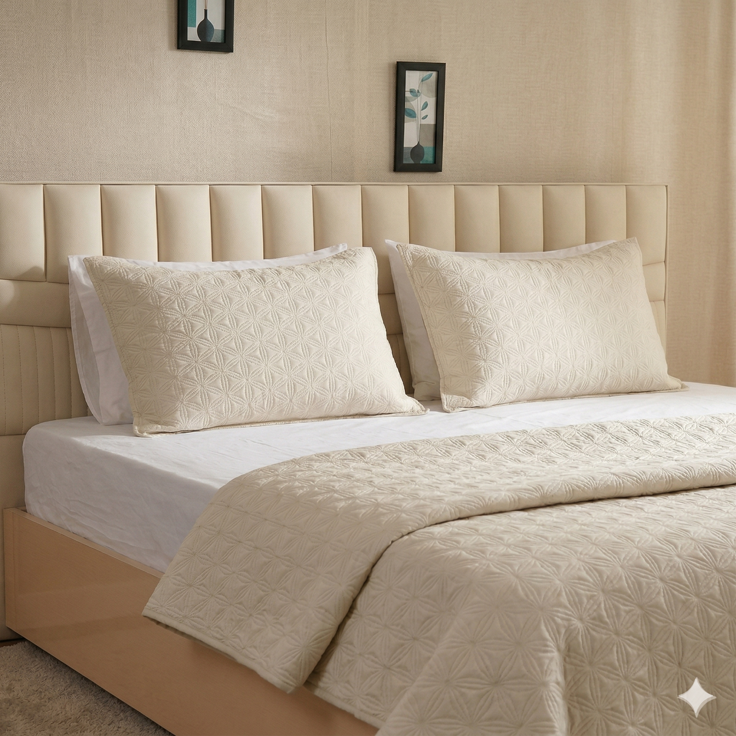 Cotton Heritage Geo Floral Quilt