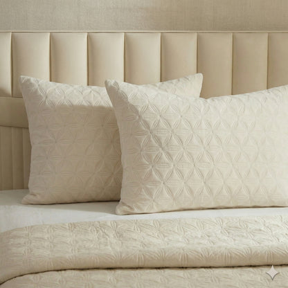 Cotton Heritage Geo Floral Quilted Shams