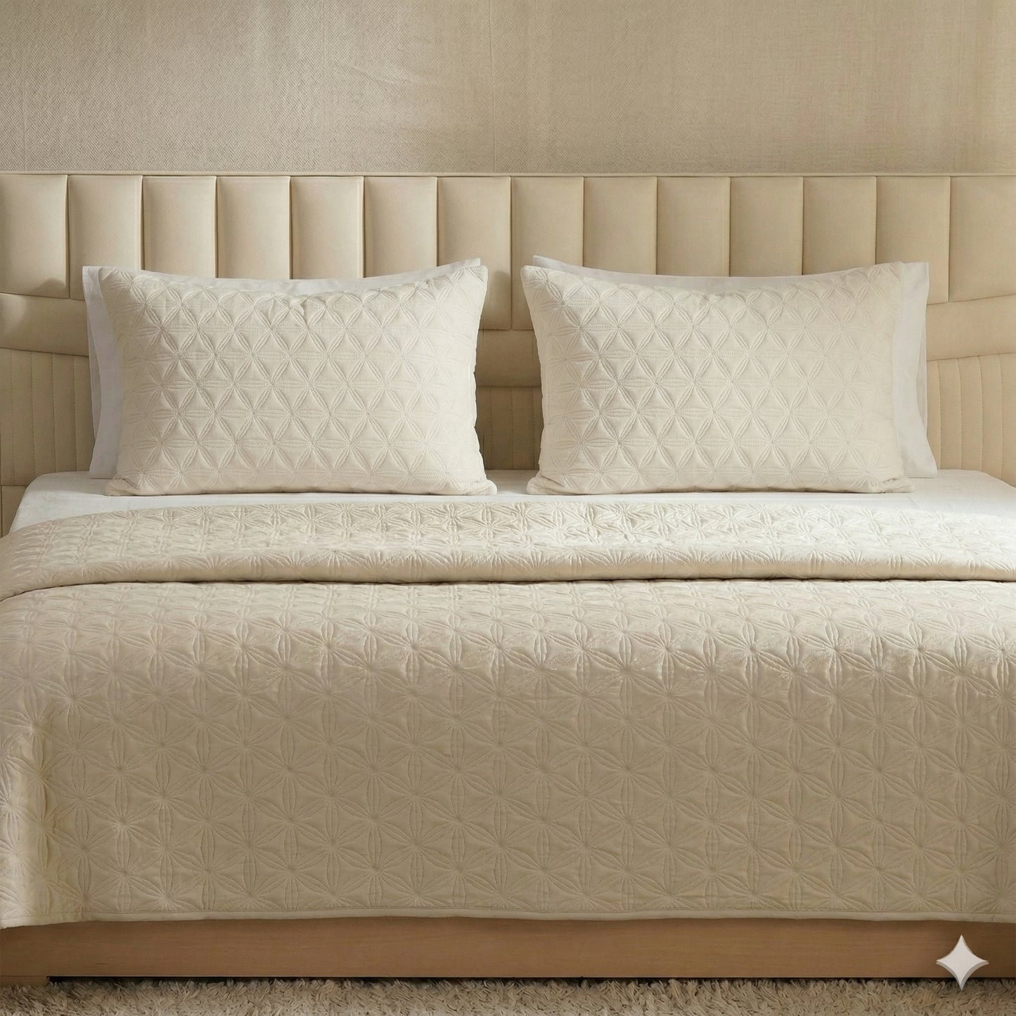 Cotton Heritage Geo Floral Quilted Shams