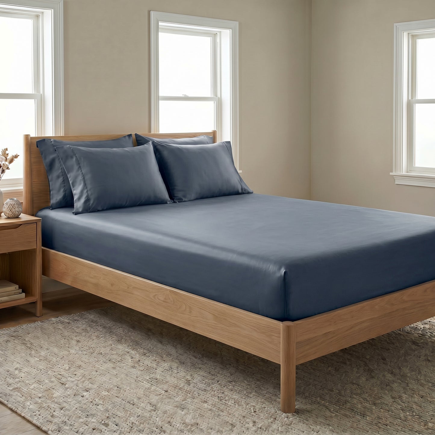 Organic Sateen Fitted Sheet set