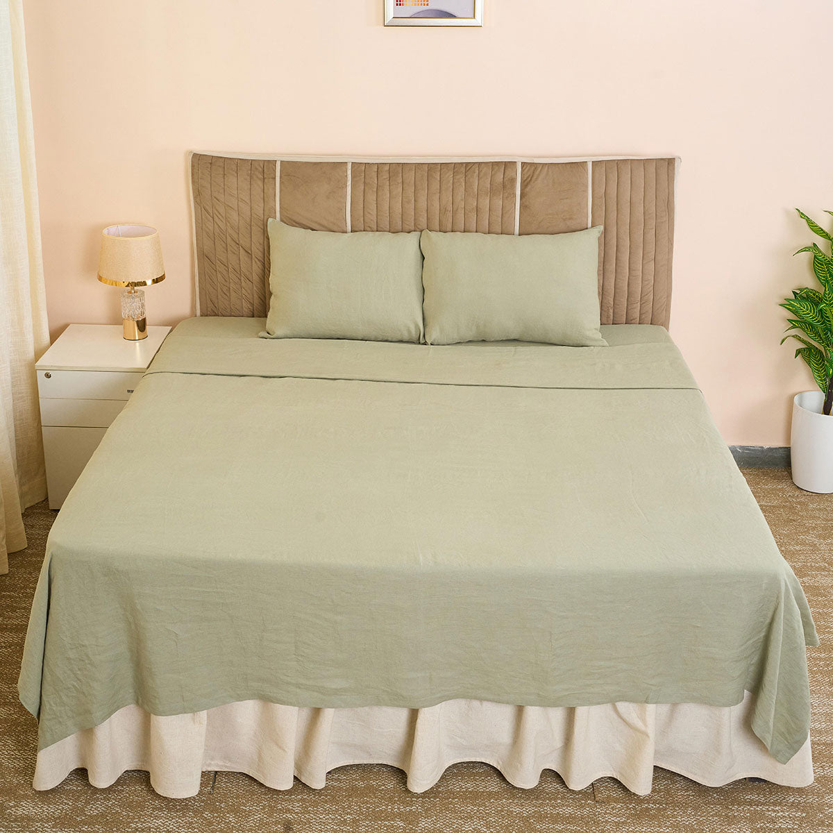 European Linen Flat Sheet set