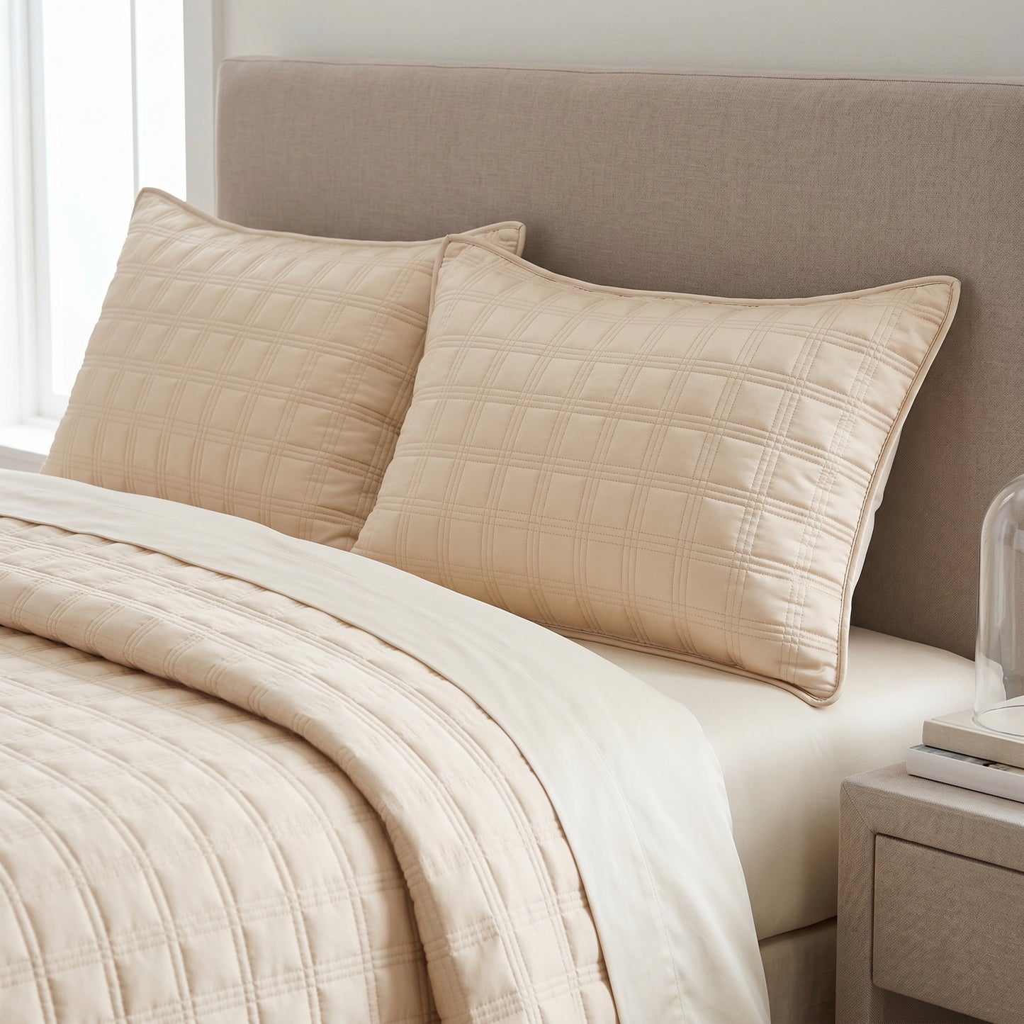 Cotton Heritage Cubic Quilted Shams