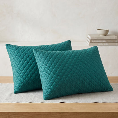 Cotton Diamond Quilted Shams