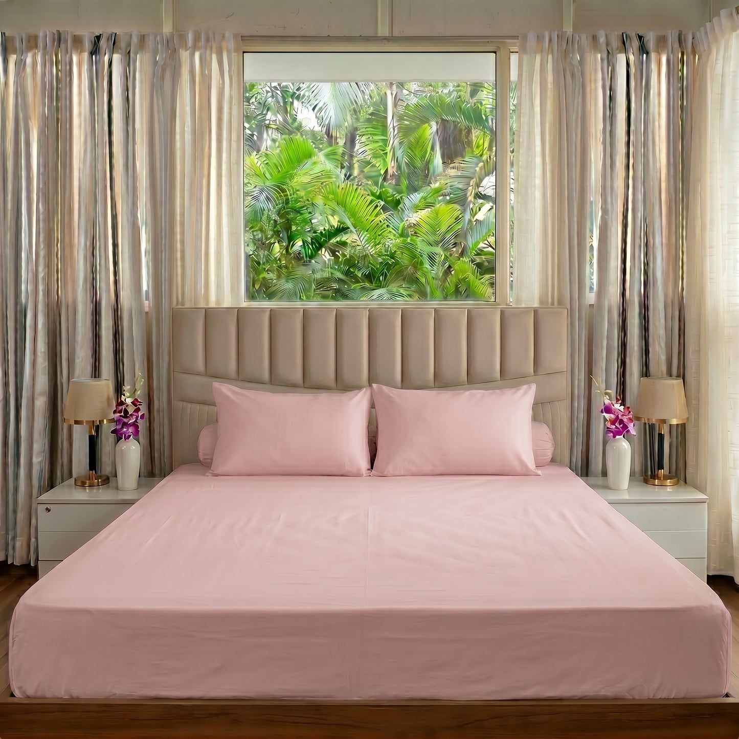 Organic Sateen Fitted Sheet set