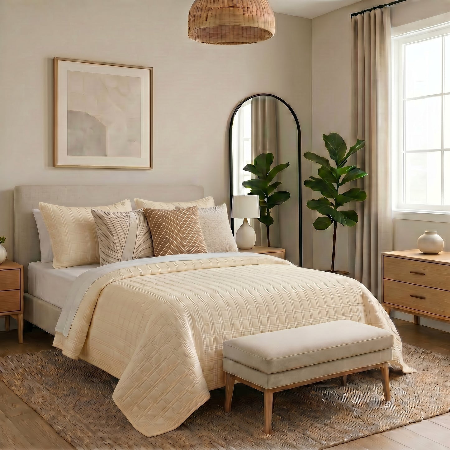 Cotton Heritage Cubic Quilt set