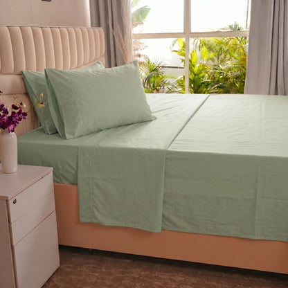Organic Percale Flat Sheet set