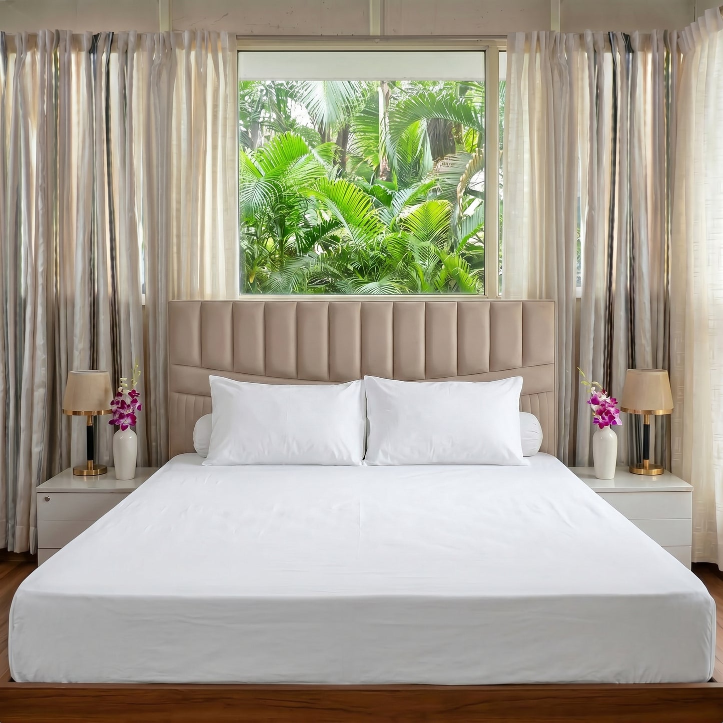 Organic Sateen Fitted Sheet set