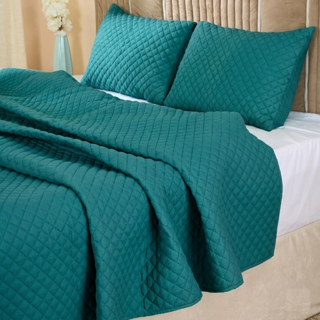 Cotton Diamond Quilted Shams