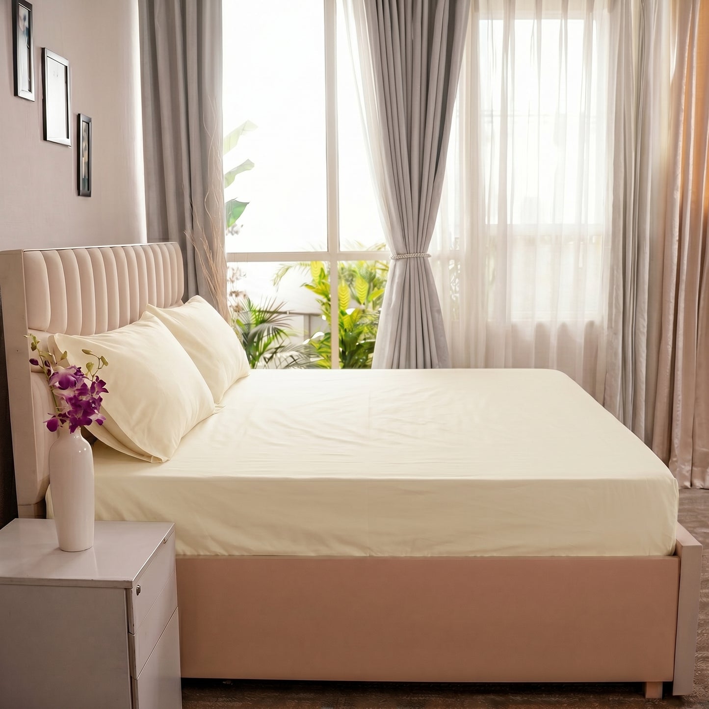 Organic Percale Flat Sheet set