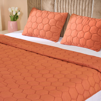 Cotton Honey comb Quilt set