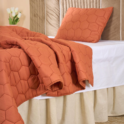 Cotton Honey comb Quilt set