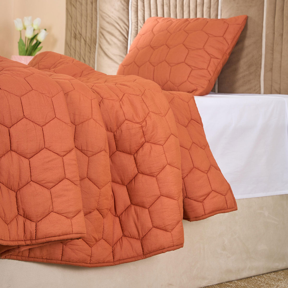 Cotton Honey comb Quilt