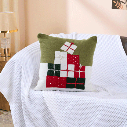 Festive Knit Cushion