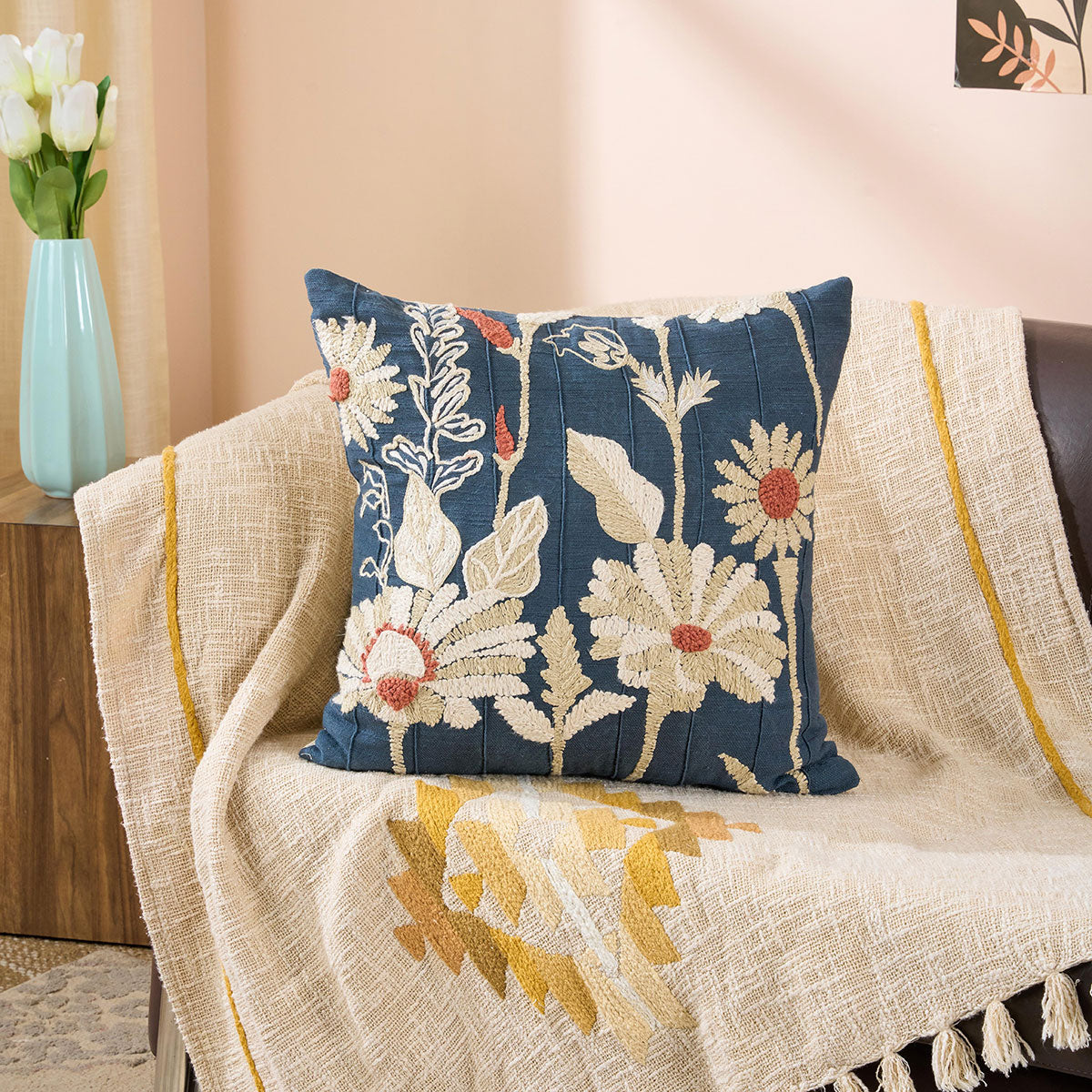 Cushion Cover Jacobean Multi