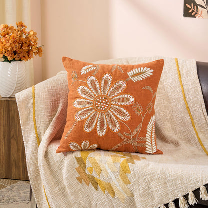 Cushion Cover Dahlia Mustard