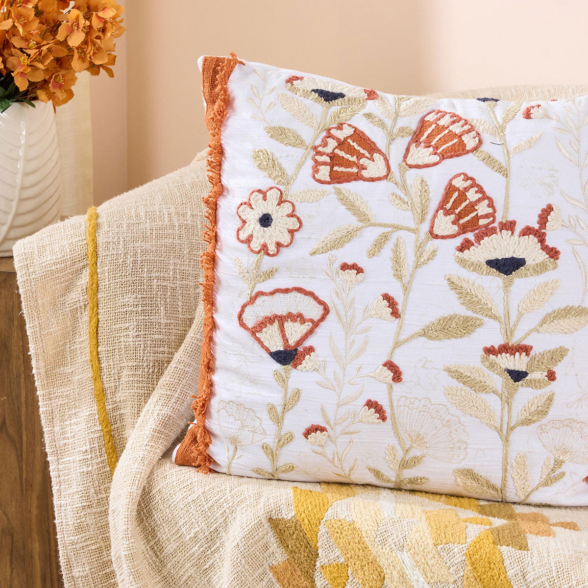 Cushion Cover Tulip Rust