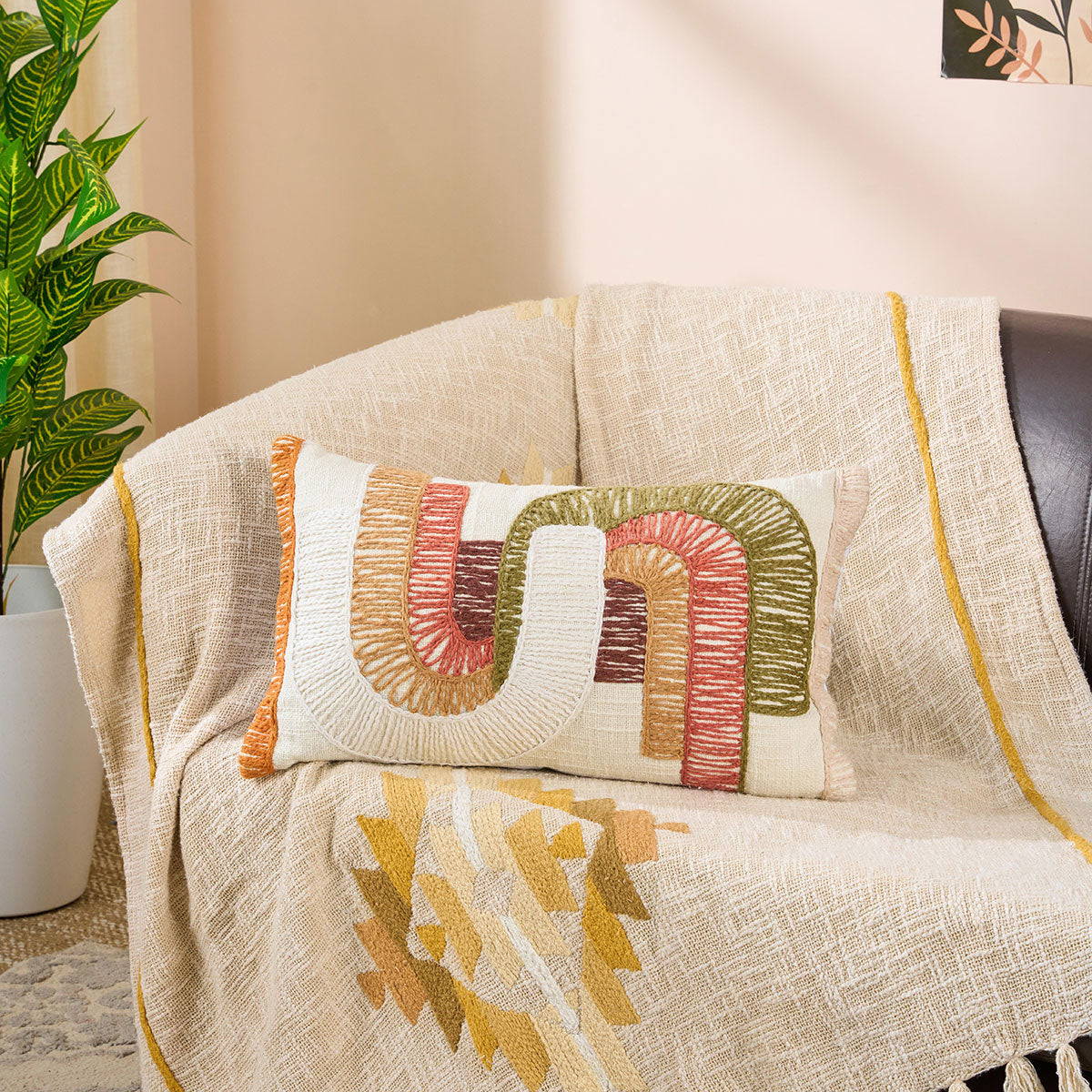 Cushion Cover Textured Multi