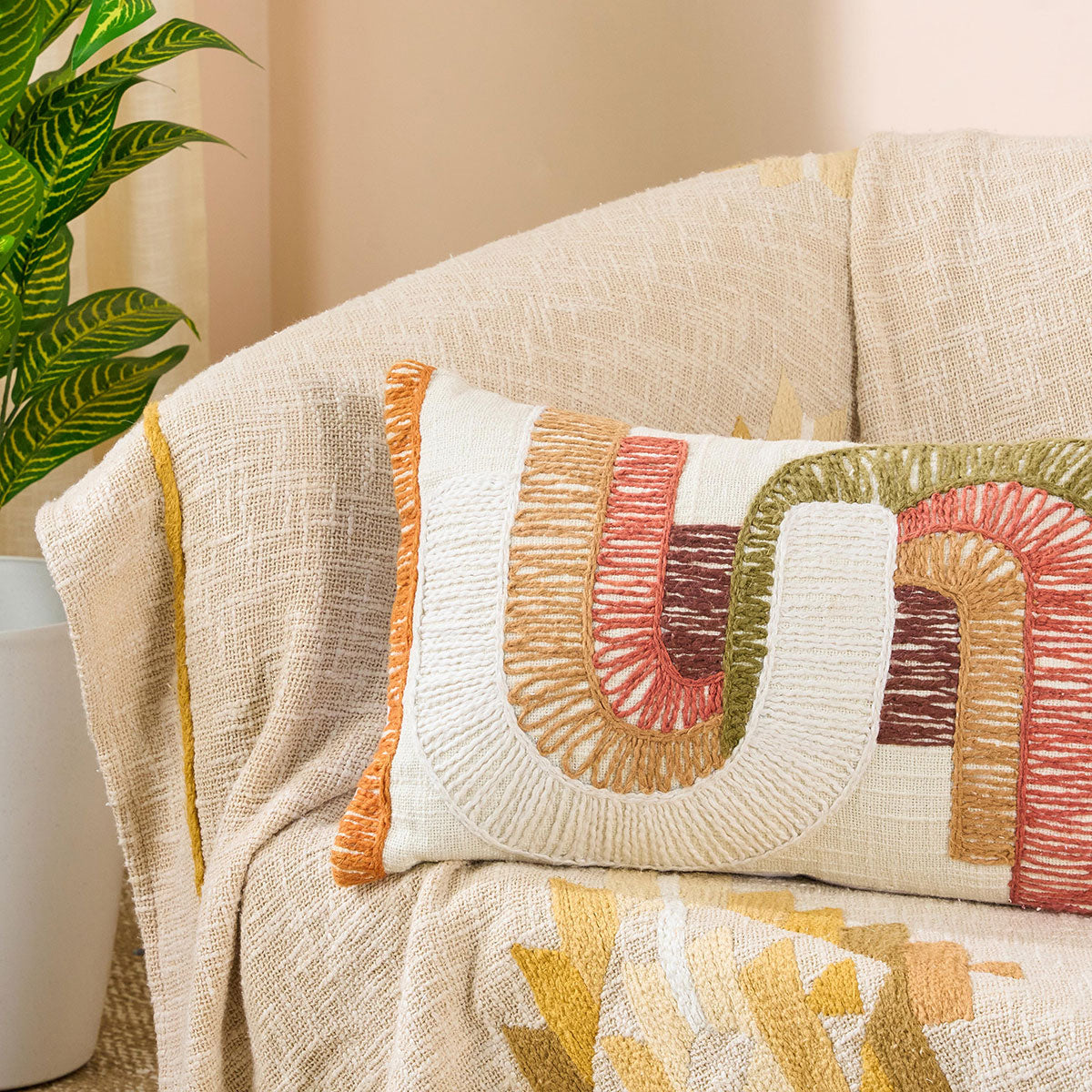 Cushion Cover Textured Multi