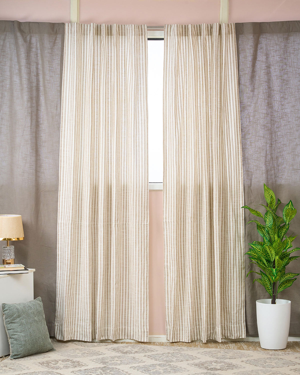 Yarn Dyed Cotton Stripe Curtain