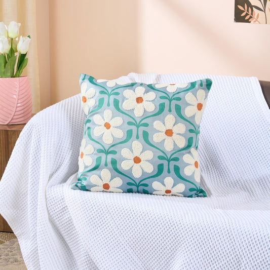 Cushion Cover Daisy Green