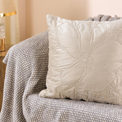 Embossed Floral Cushion